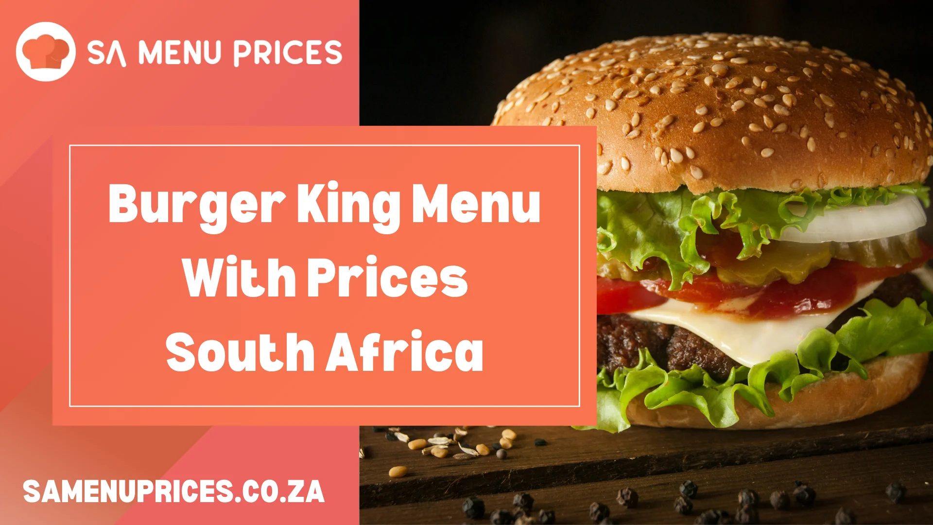 Burger King Menu With Prices South Africa - South Africa Menu Prices